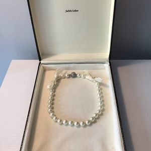 Judith Leiber costume pearls